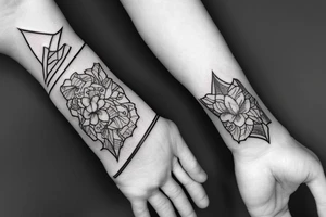 small morning glory wrist tattoo men tattoo idea