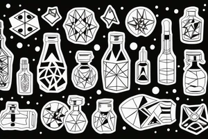 ship in a bottle tattoo idea