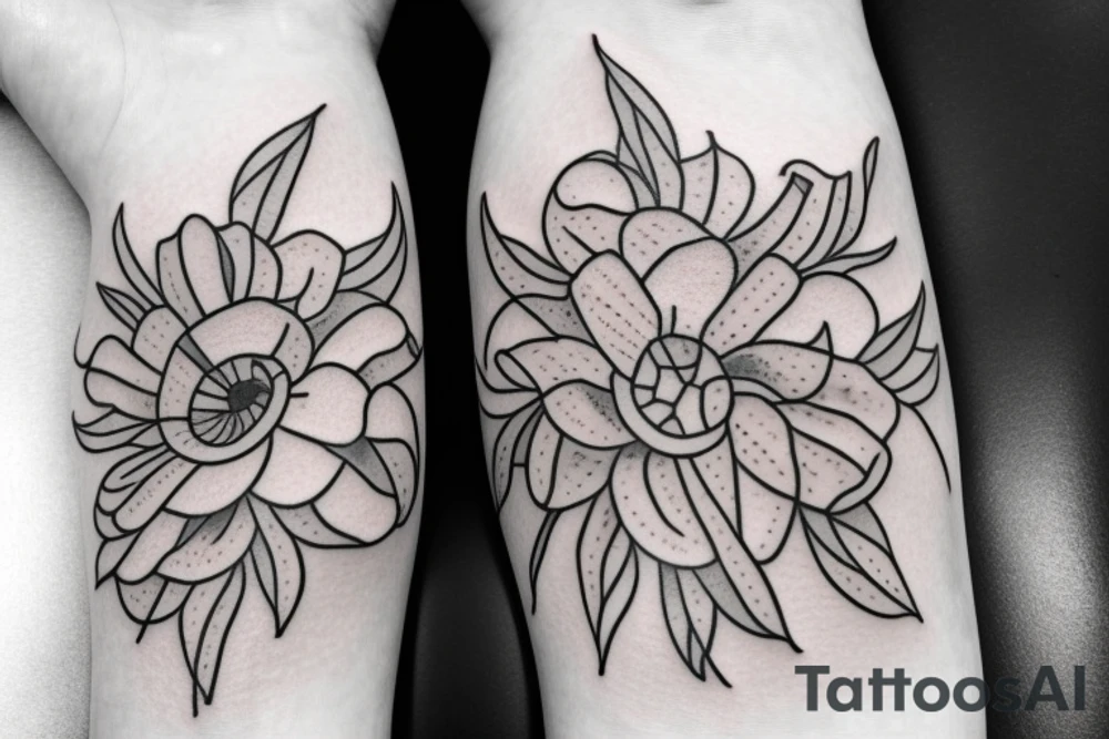 morning glory flower 
small tattoo tattoo idea