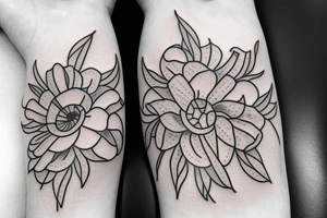 morning glory flower 
small tattoo tattoo idea