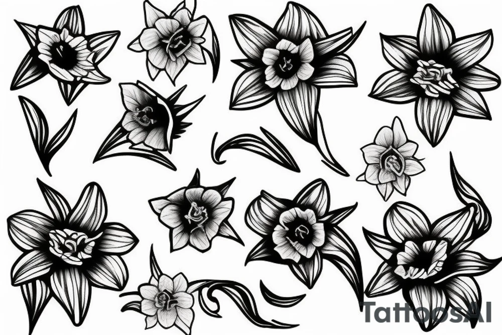 Daffodil tattoo idea