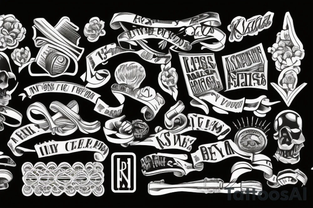 crossed keys tattoo idea