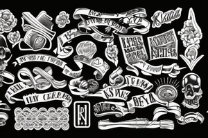 crossed keys tattoo idea