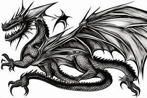 Dacians Draco dragon, not so scary, but nice to watch tattoo idea