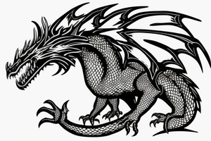 Dacians Draco dragon, not so scary, but nice to watch tattoo idea