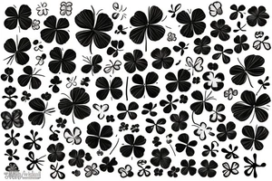 Four leaf clover with number 33 tattoo idea