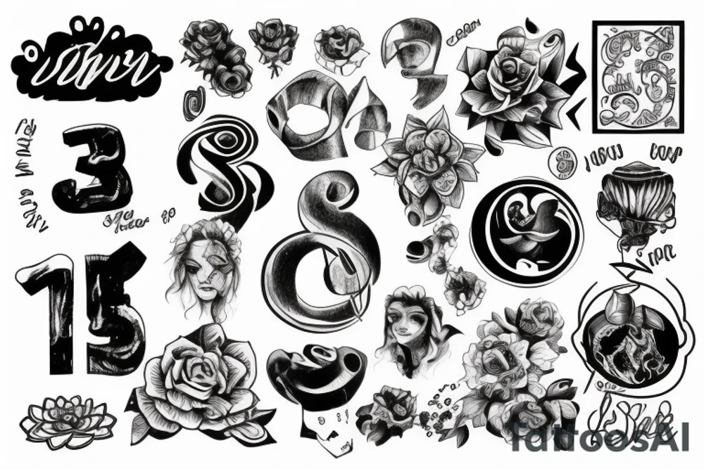 The number 33 tattoo idea