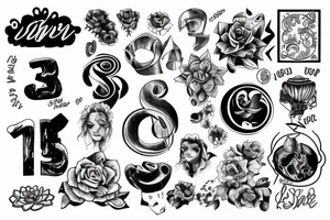 The number 33 tattoo idea
