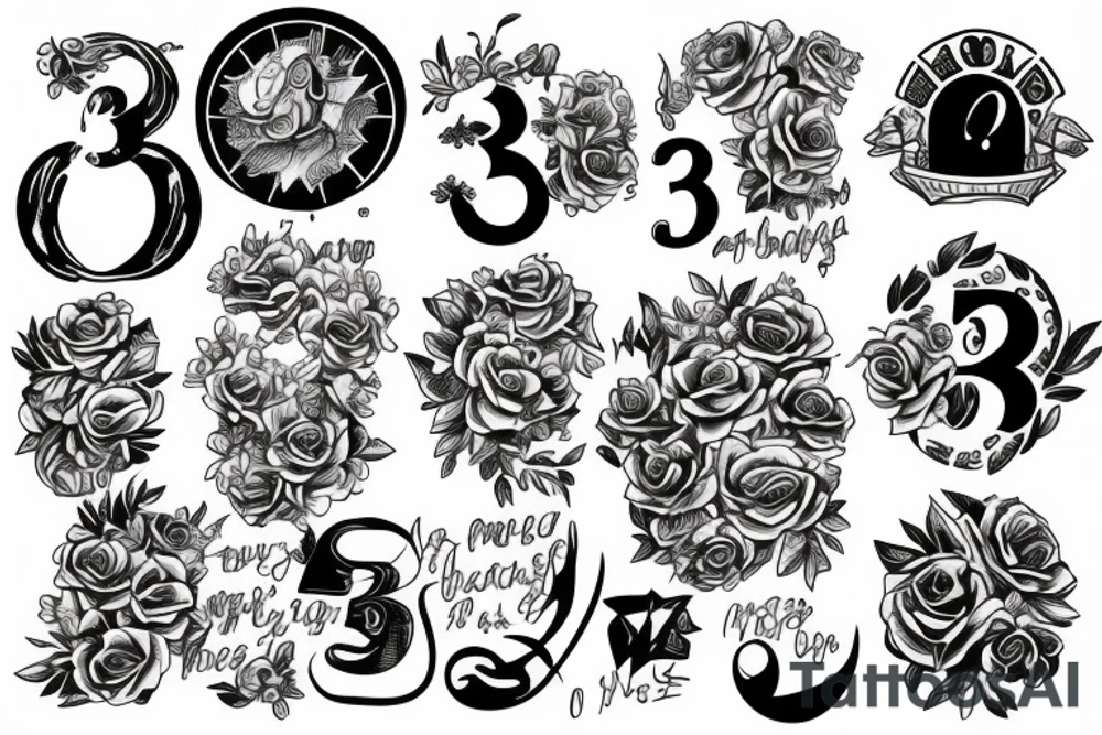 The number 33 tattoo idea