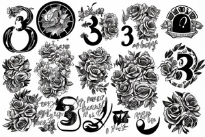 The number 33 tattoo idea
