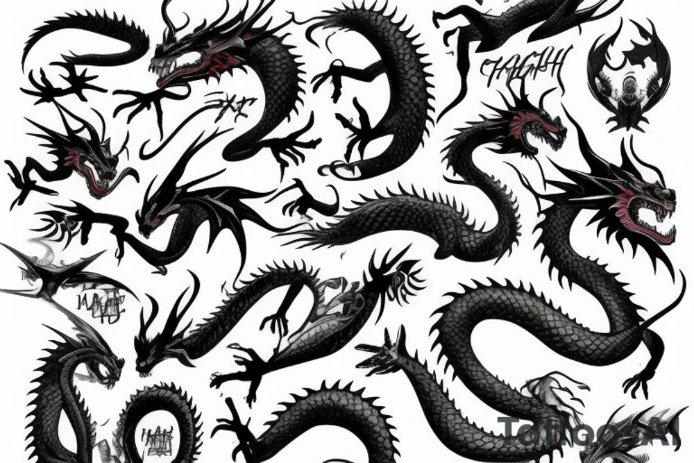 a dragon tattoo idea