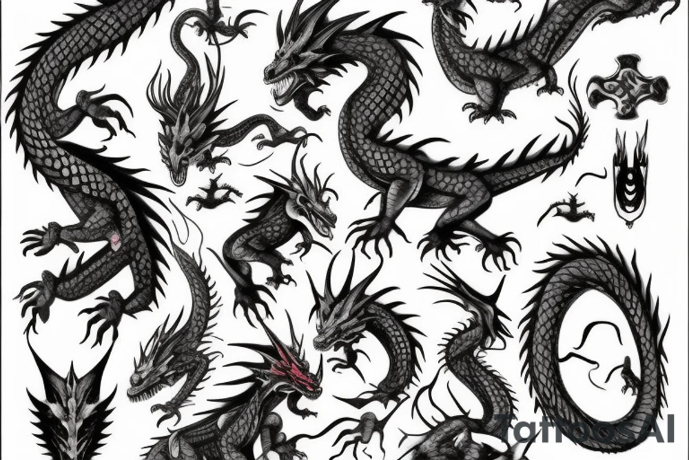 a dragon tattoo idea