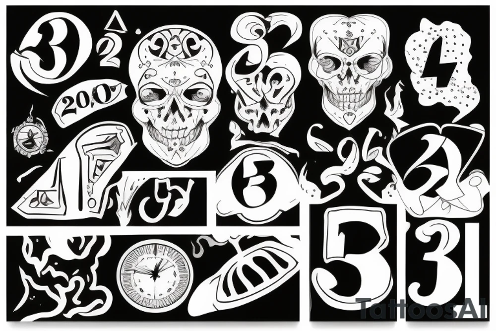 The number 33 tattoo idea
