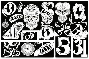 The number 33 tattoo idea