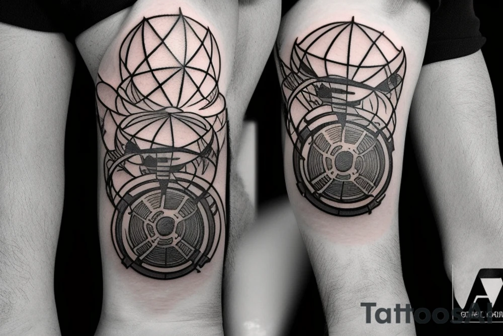 a radioactive lantern as a logo tattoo idea