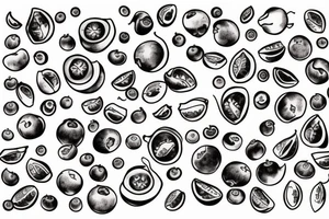 blueberries tattoo idea