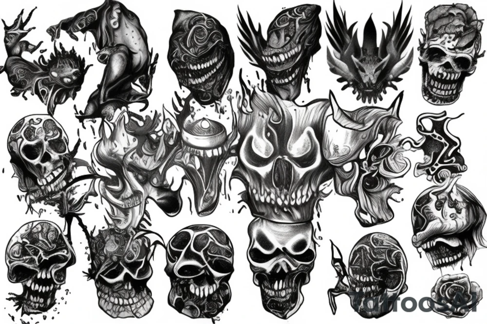 controlling my inner demons tattoo idea