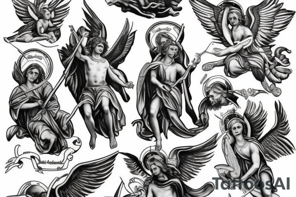 st michael the archangel tattoo idea
