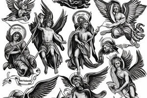 st michael the archangel tattoo idea
