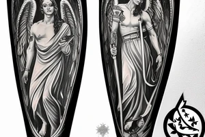 st michael the archangel tattoo idea