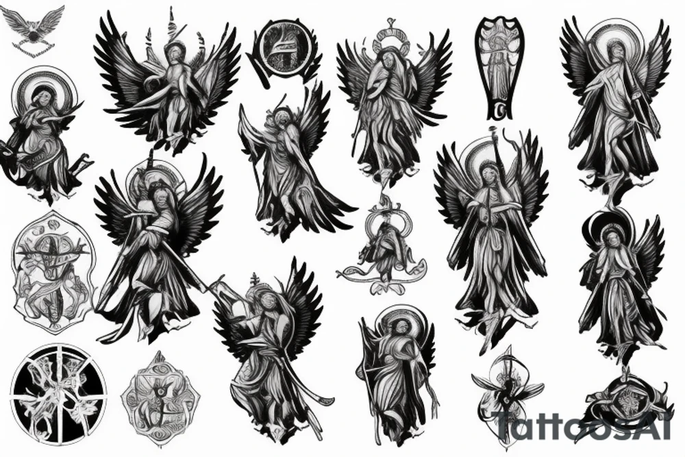 st michael the archangel tattoo idea