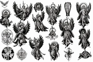 st michael the archangel tattoo idea