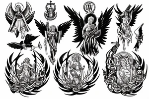 st michael the archangel tattoo idea