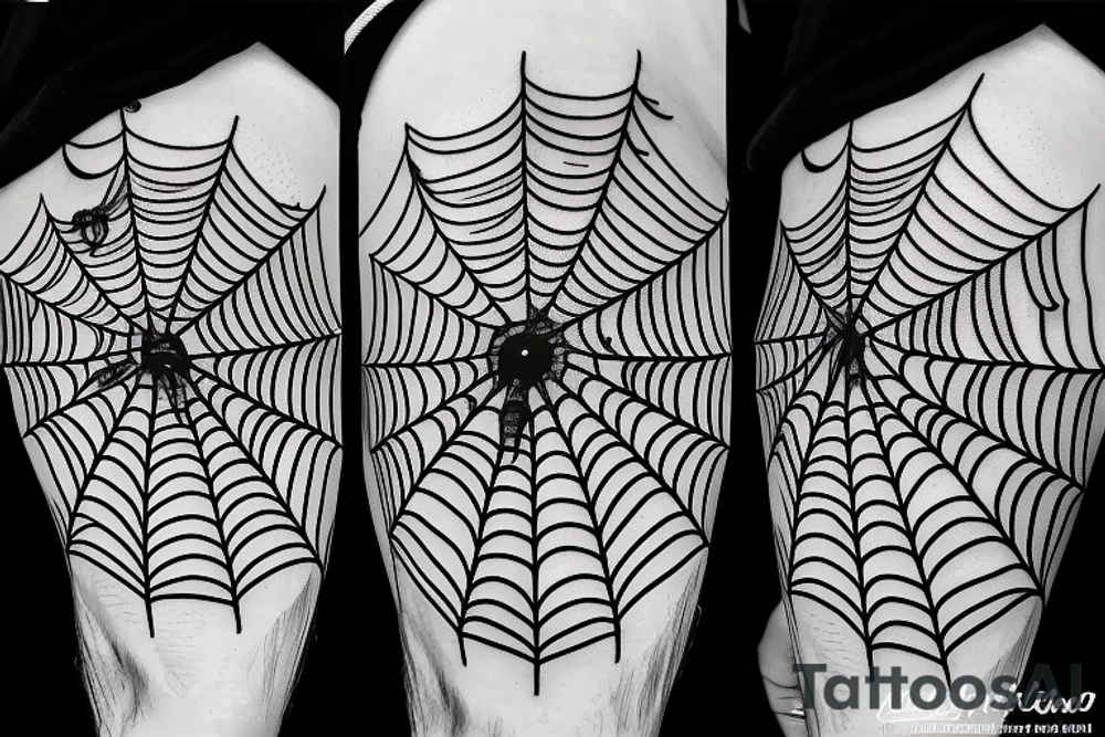 spider web on the elbow in the form of a circle skinhead tattoo tattoo idea