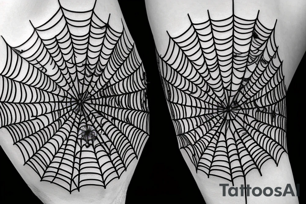 spider web with the same number of even webs on the elbow in the form of a circle with a free space in the center skinhead tattoo tattoo idea