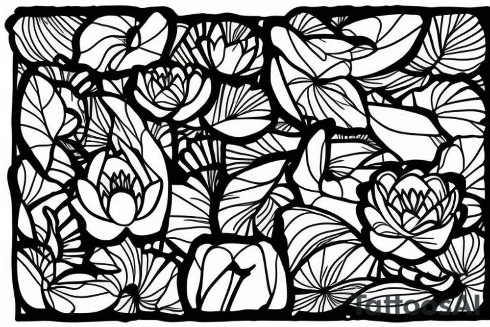Lotus flower tattoo idea