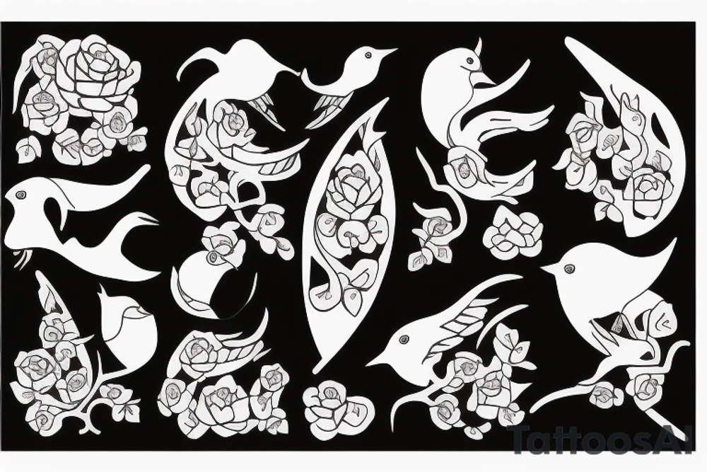 Thrush with cancer tattoo idea