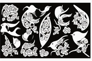 Thrush with cancer tattoo idea