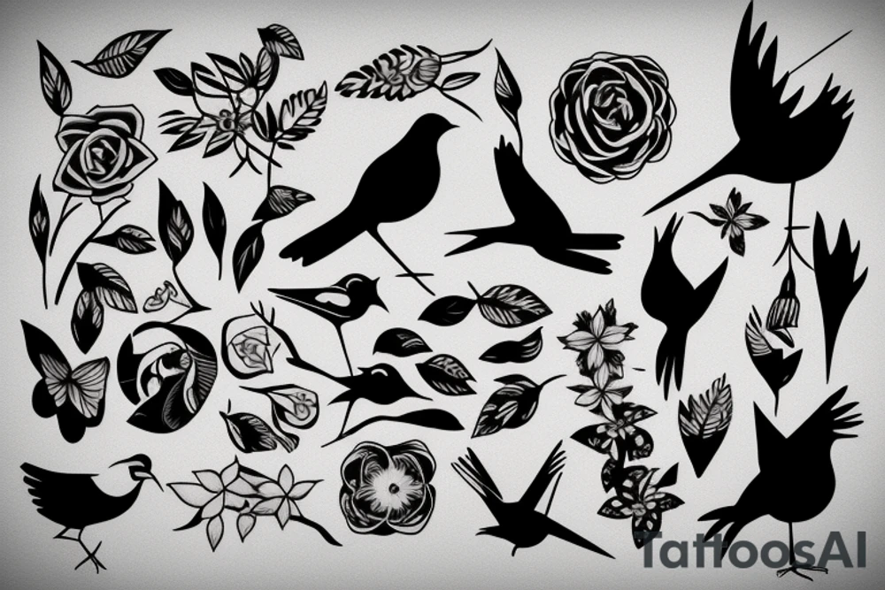 Bird and cancer tattoo idea