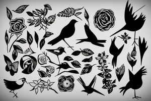 Bird and cancer tattoo idea