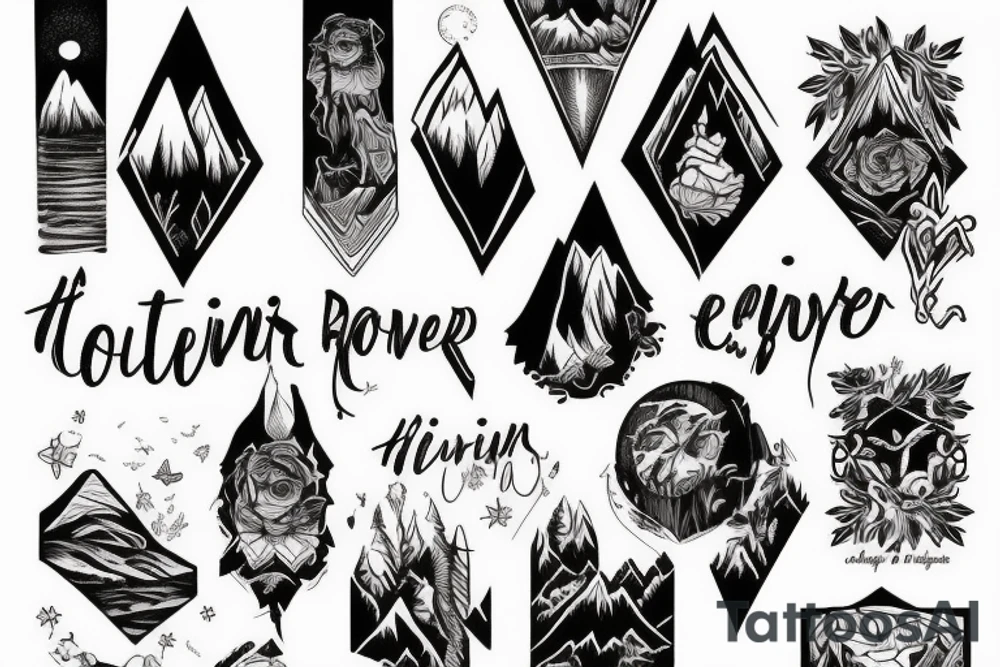 Till it’s over Mountain tattoo idea