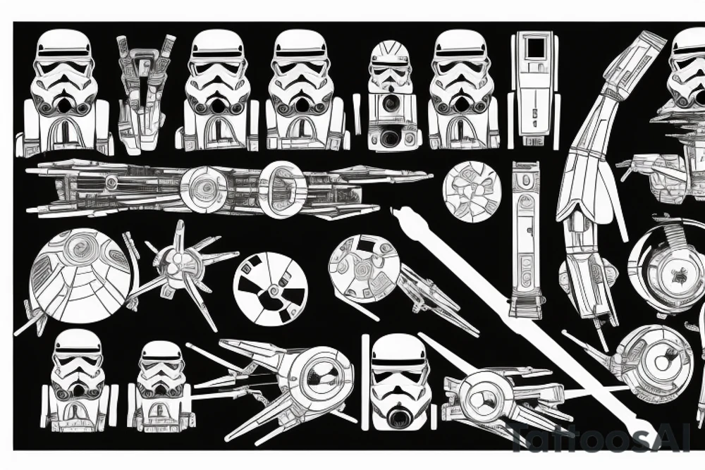Battle droid Star Wars tattoo idea