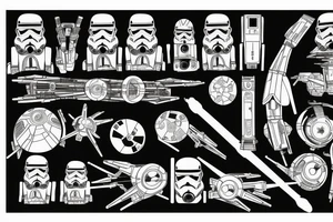 Battle droid Star Wars tattoo idea