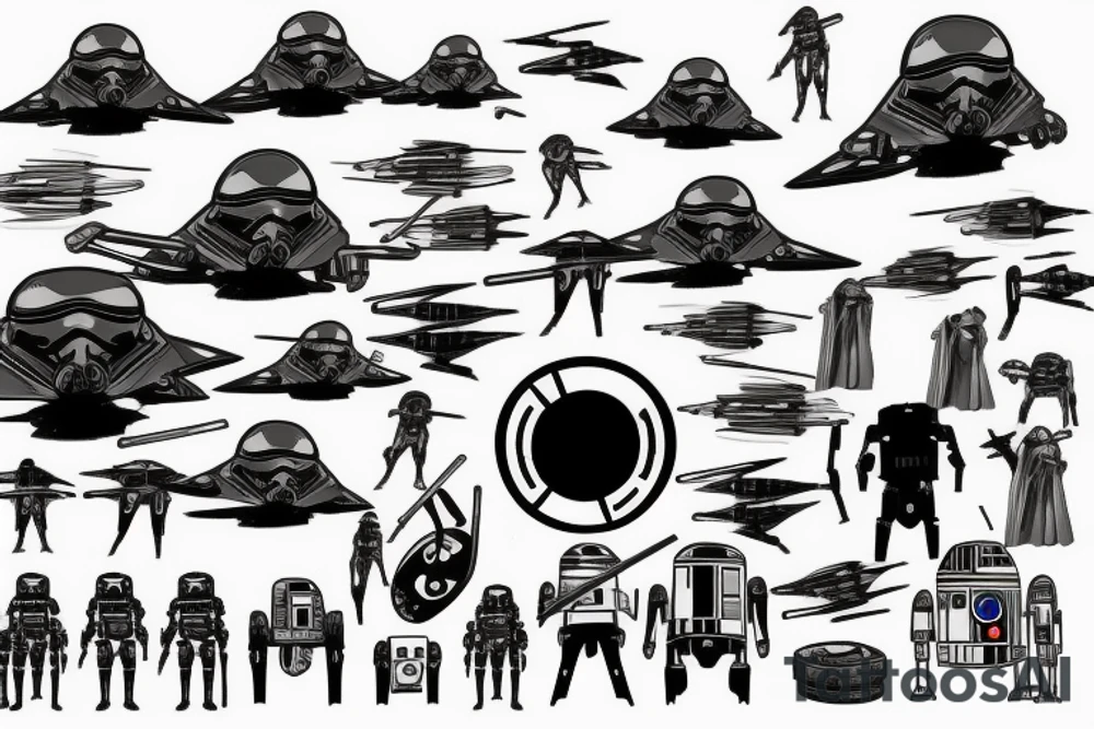 Battle droid Star Wars tattoo idea
