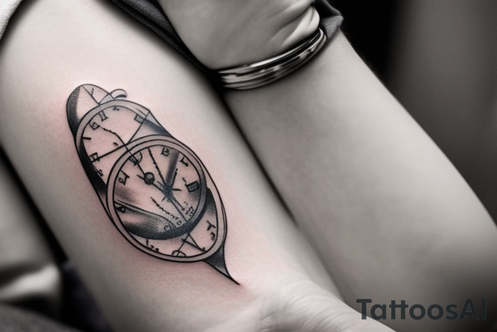 Imagine a tattoo that captures the essence of time slipping away, but also celebrates the things we hold dear. The centerpiece is an hourglass, with the upper half shaped like a flight helmet, symbolizing the fleeting nature of time in the air. The lower half depicts a family reaching upwards, representing our desire to make the most of the time we have with loved ones. In the sand, the years 2017 and 2022 mark deployment dates, while the birthdays of children are immortalized in elegant Roman numerals. tattoo idea