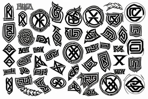 Friendship, norse runes tattoo idea