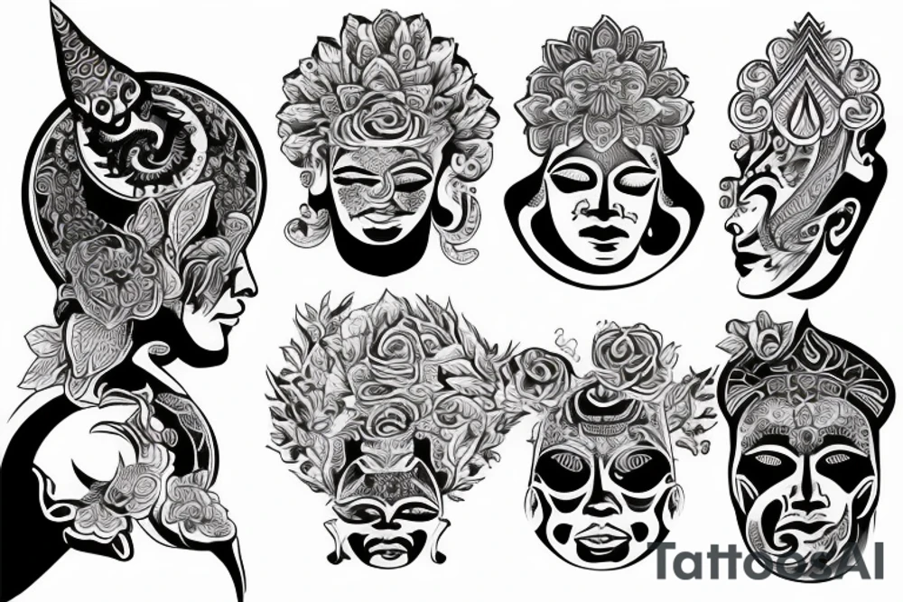 buddism sansara balance tattoo idea