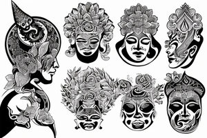 buddism sansara balance tattoo idea