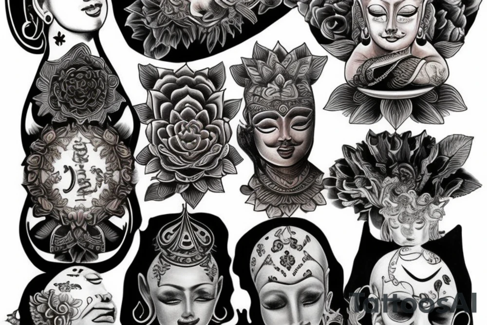 buddism sansara balance tattoo idea