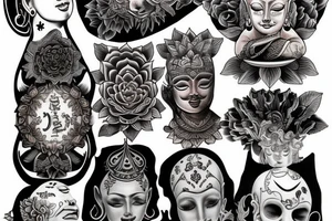 buddism sansara balance tattoo idea