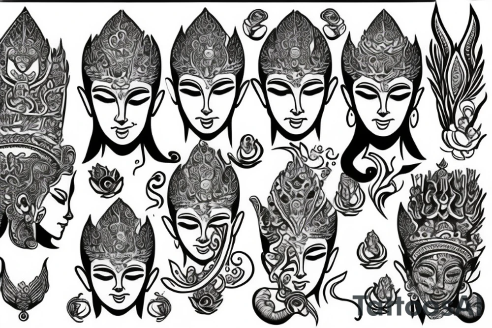 buddism sansara balance tattoo idea