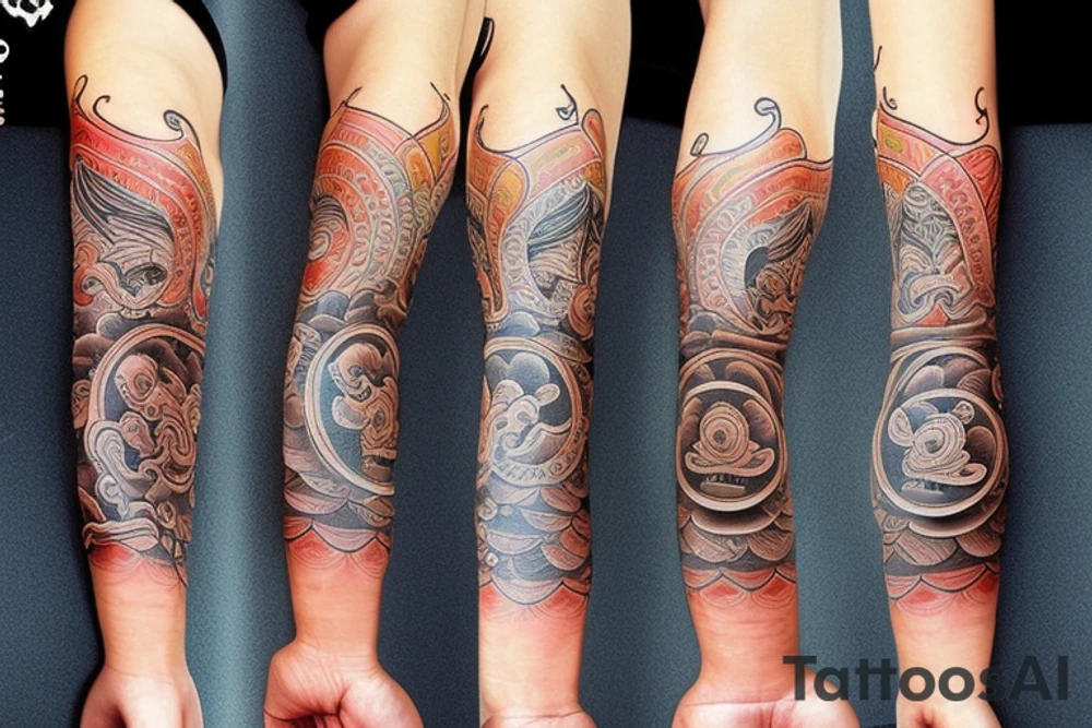 buddism sansara balance tattoo idea