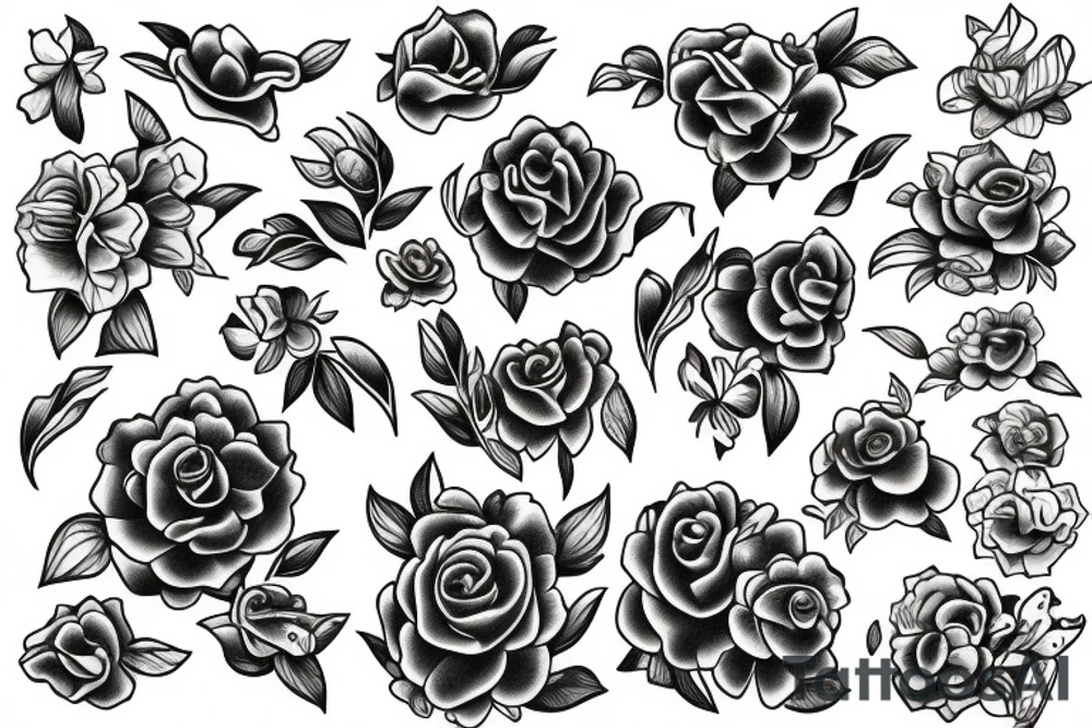 flower bomb tattoo idea