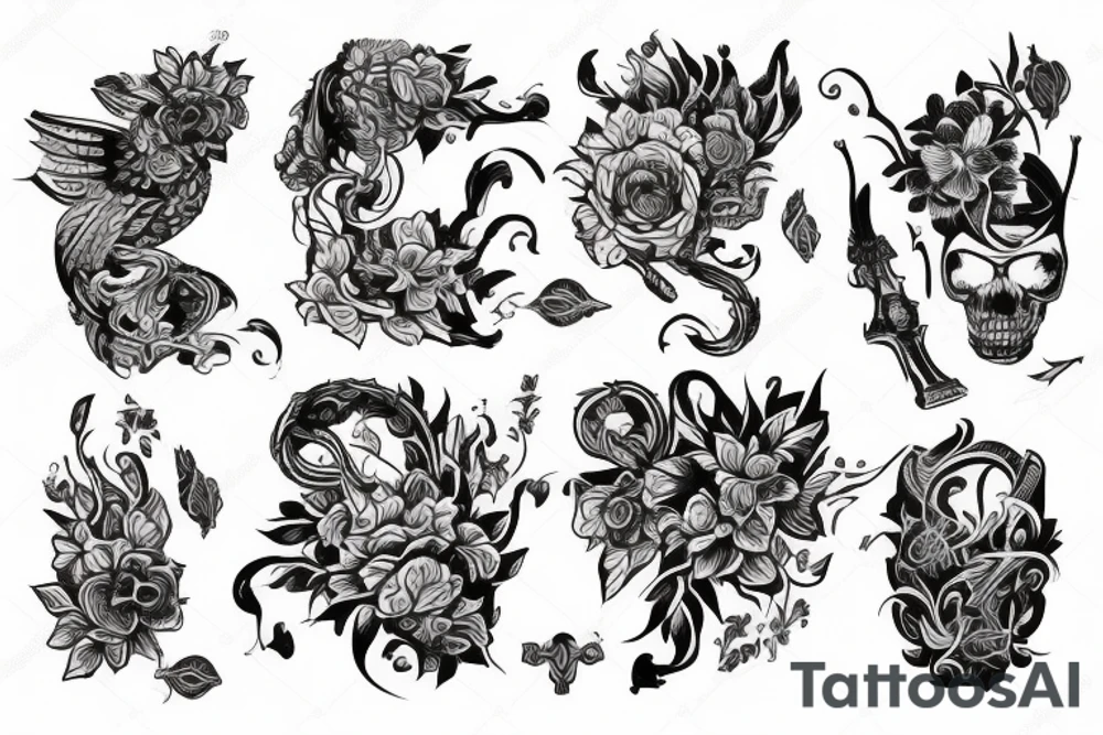 Парное тату близнецы и весы tattoo idea