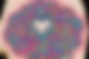 Zen meditator with psychedelically-colored heart.  "Amor Fati Tiny Changes" in a circle around the image. tattoo idea