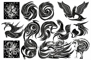 Constellation of pegasus tattoo idea